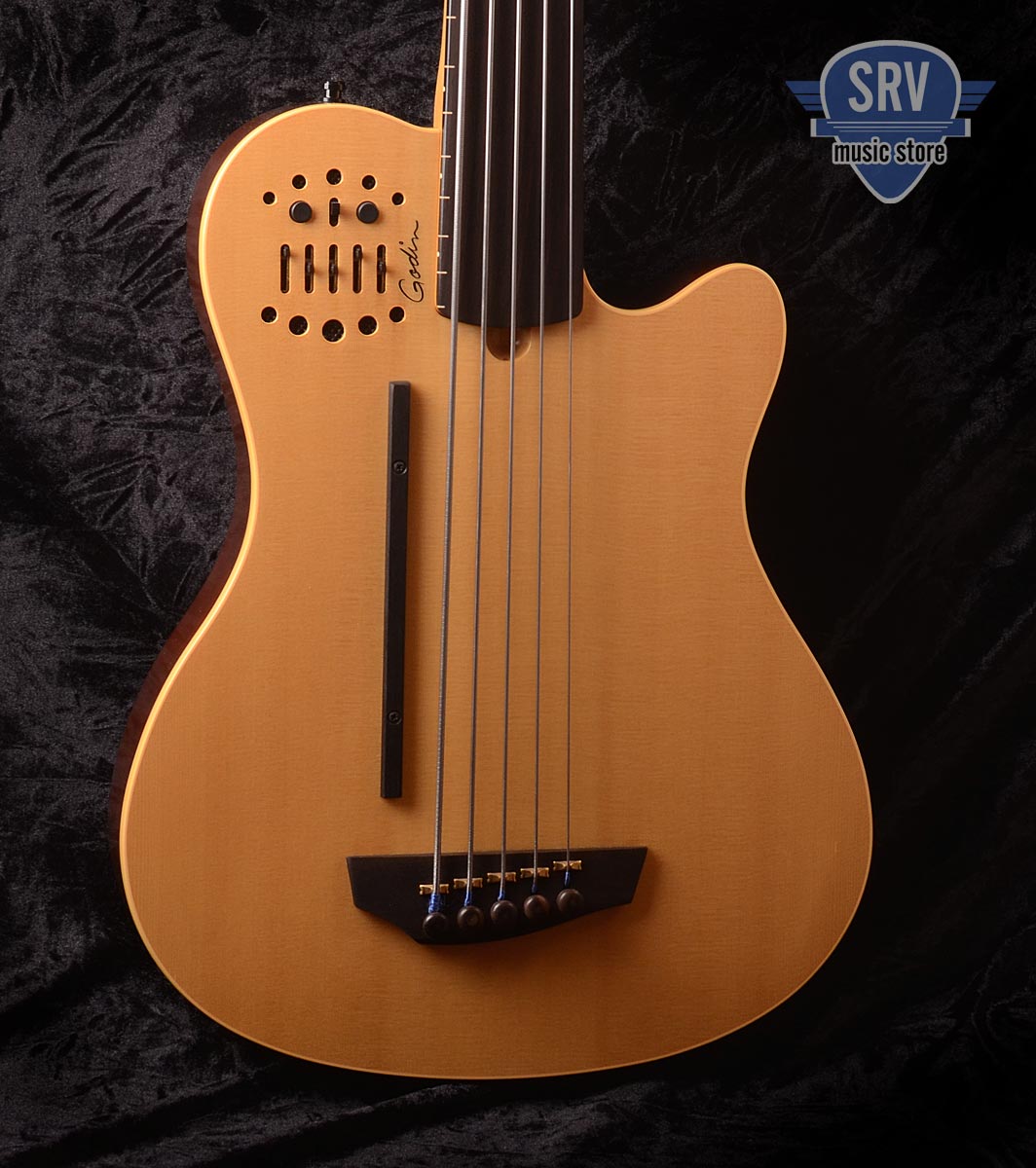 Godin A5 Fretless 5 String Bass SRV Music Store