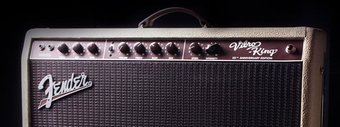 fender vibro king head