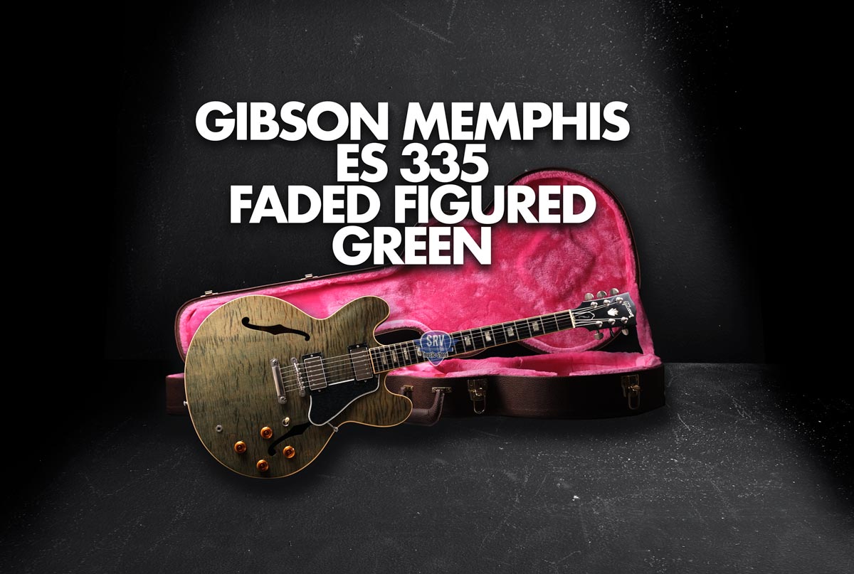 Gibson Memphis Es335 Faded Figured Green - Image 2